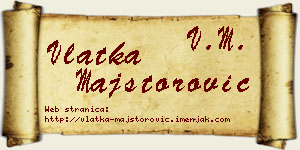Vlatka Majstorović vizit kartica